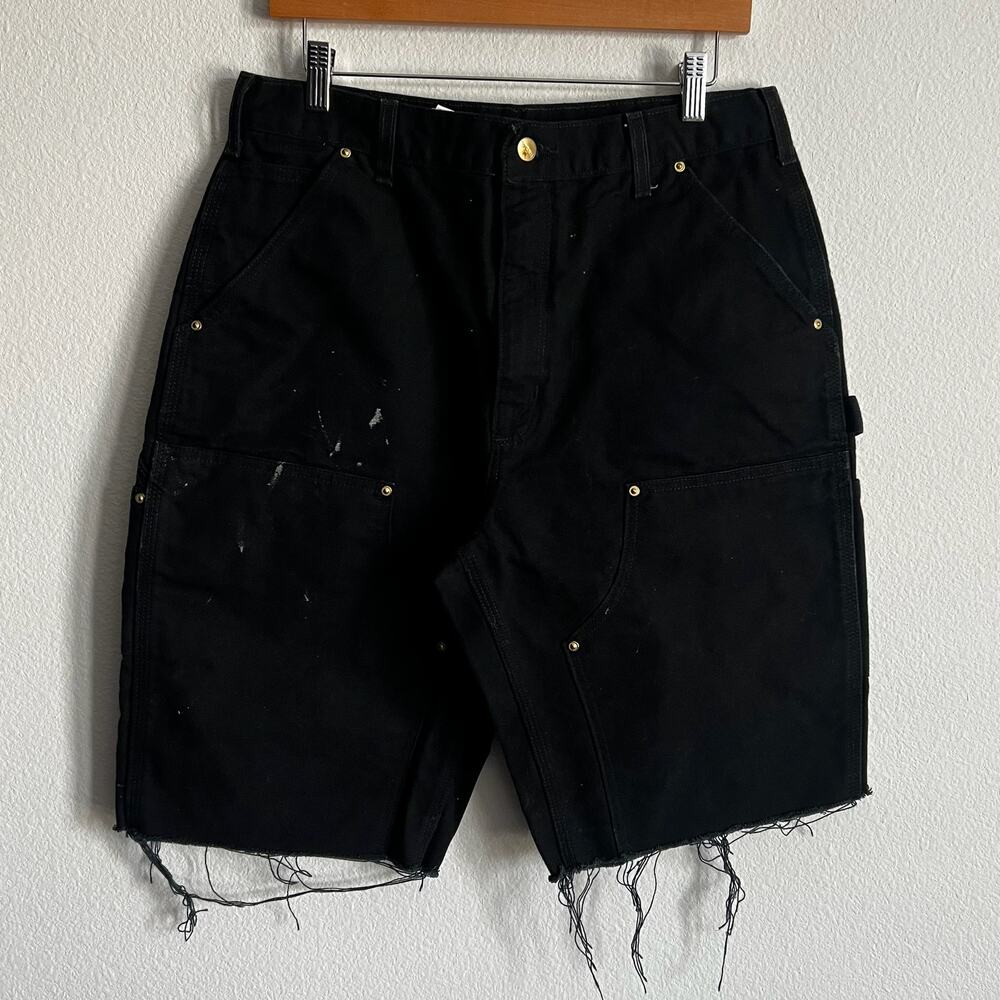 Carhartt Black Double Knee Work Wear Carpenter Shorts - Gem